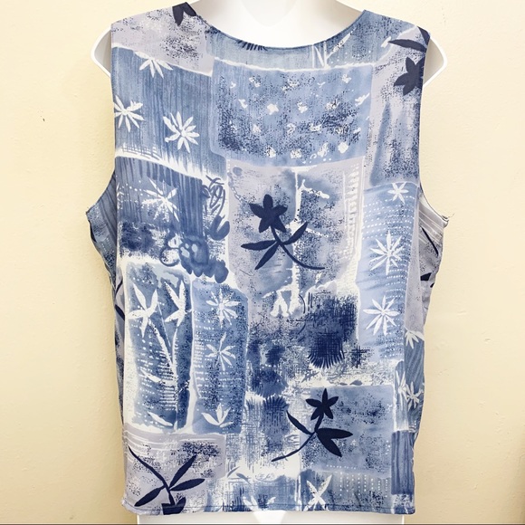 Division of Graff Tank Top Sleeveless Floral  10 - Picture 6 of 9